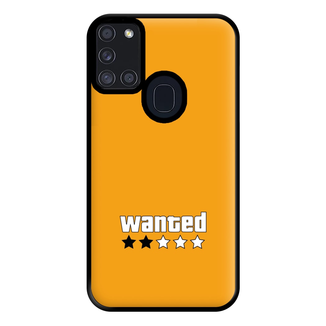 Wanted - Video Game Phone Case for Galaxy A21s