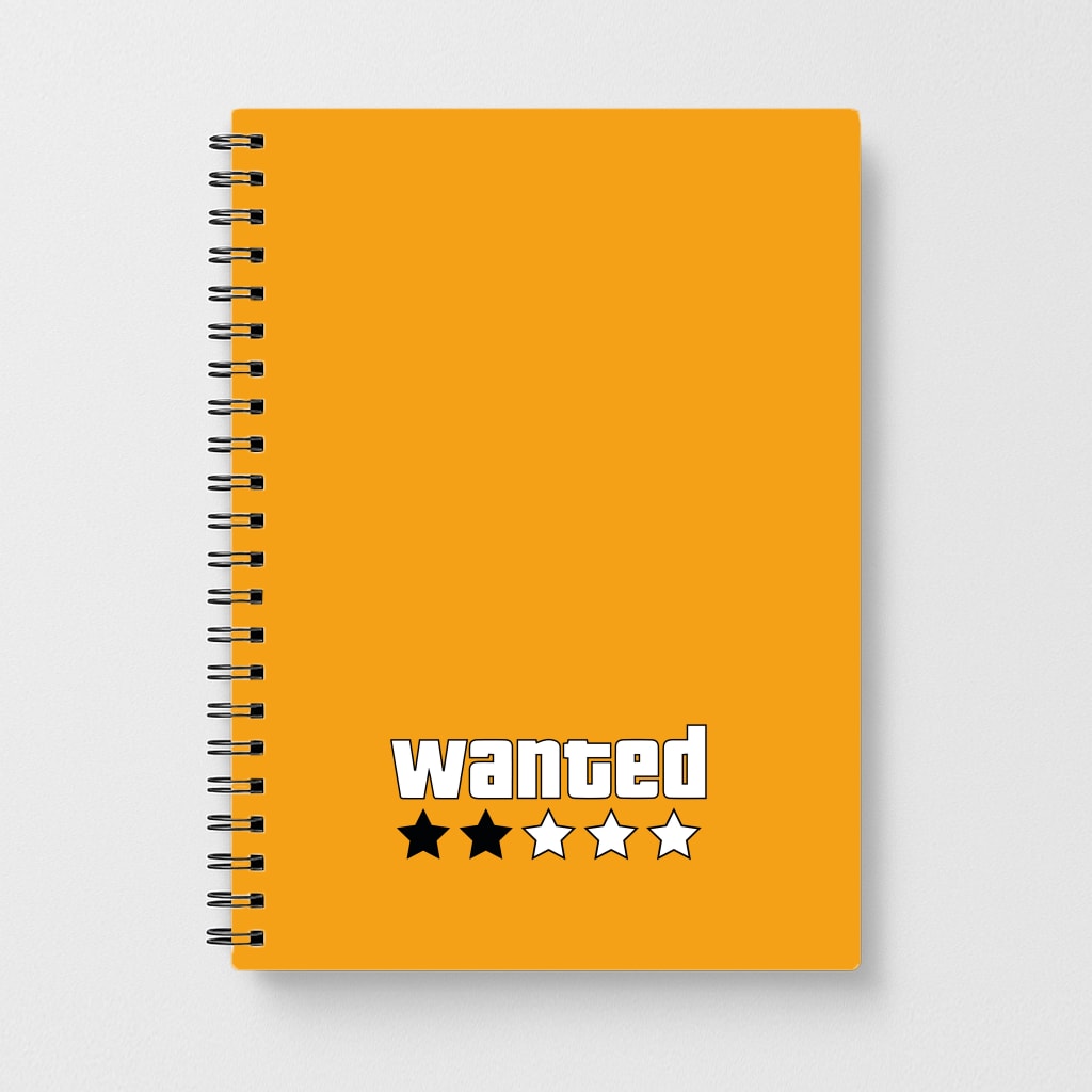 Wanted - Video Game Notebook