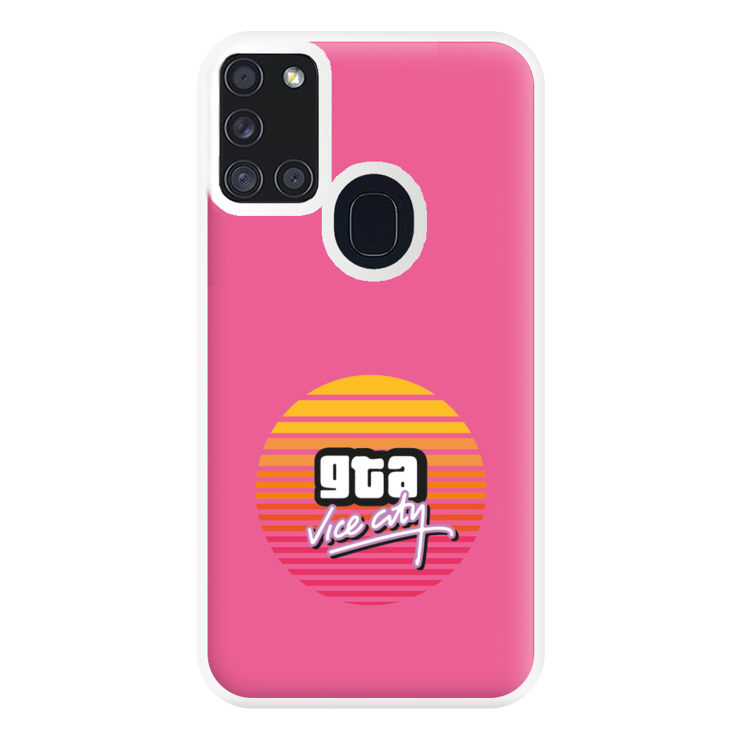 Vice City - Video Game Phone Case for Galaxy A21s