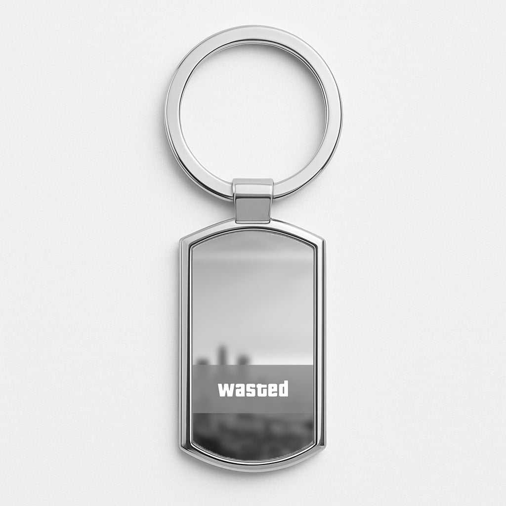 Wasted - Video Game Luxury Keyring