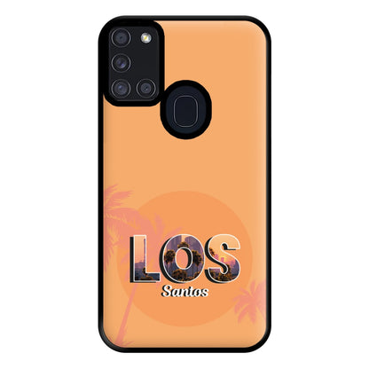 Los Santos - Video Game Phone Case for Galaxy A21s