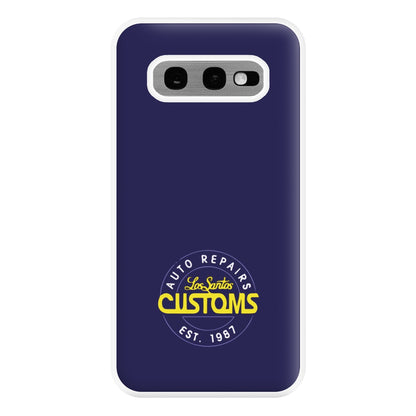 Los Santos Customs - Video Game Phone Case for Galaxy S10e