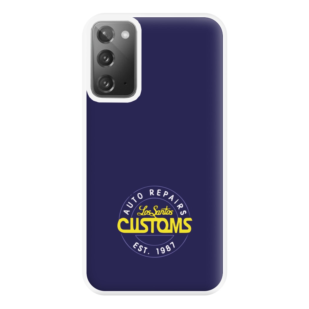 Los Santos Customs - Video Game Phone Case for Galaxy Note 20 Ultra