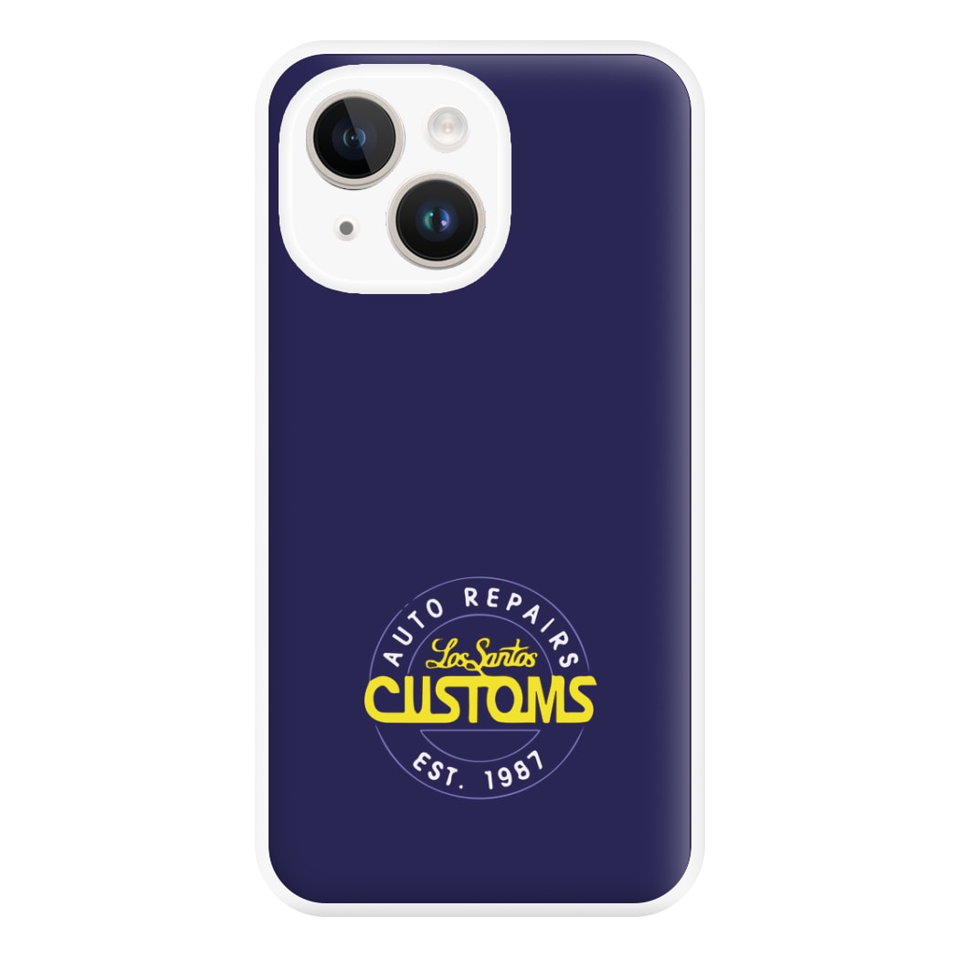 Los Santos Customs - Video Game Phone Case for iPhone 14 Plus