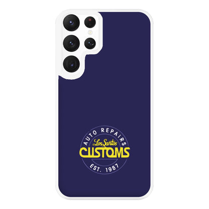 Los Santos Customs - Video Game Phone Case for Galaxy S22 Ultra