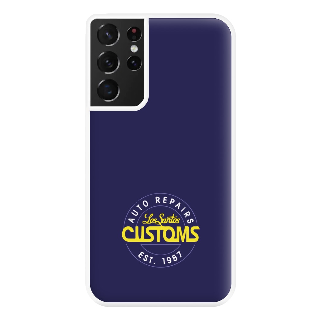 Los Santos Customs - Video Game Phone Case for Galaxy S21 Ultra