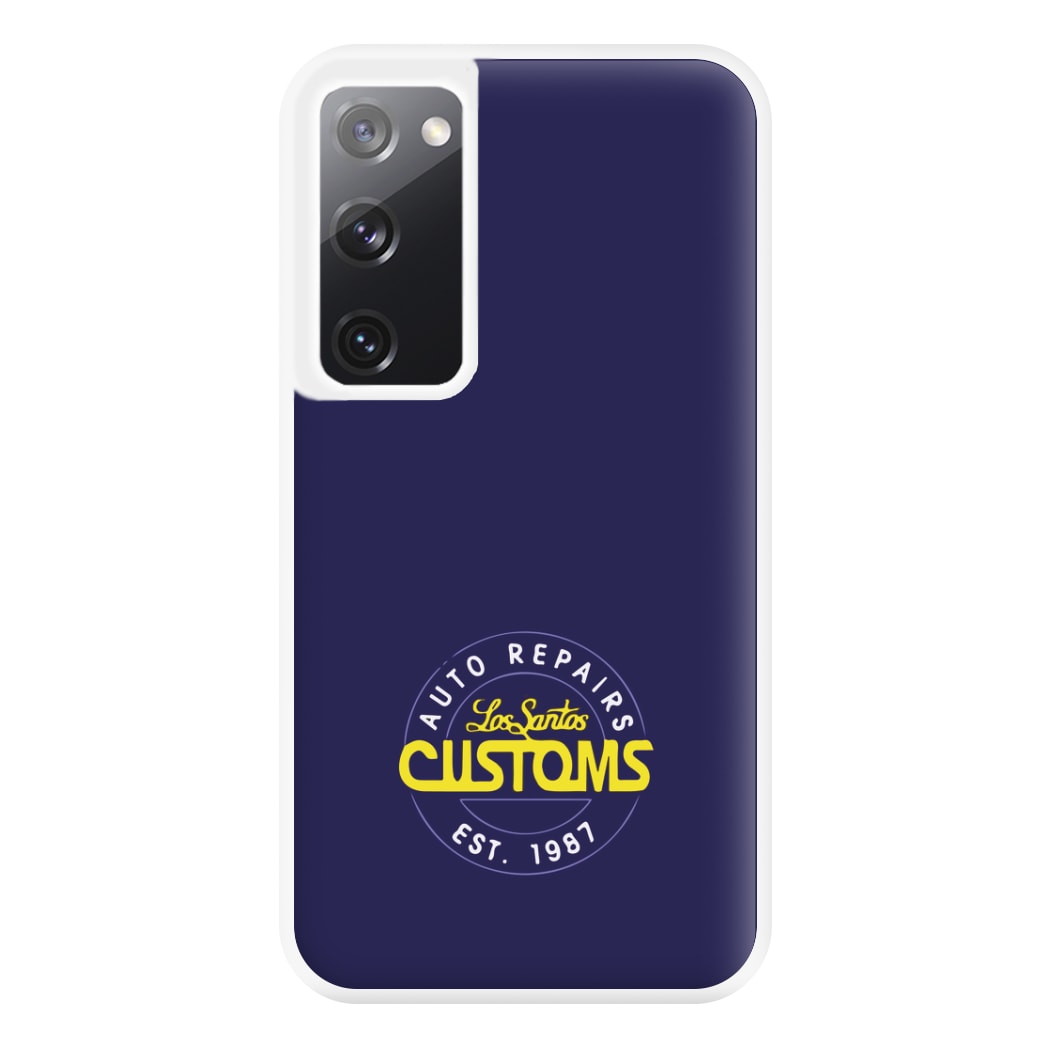 Los Santos Customs - Video Game Phone Case for Galaxy S20FE