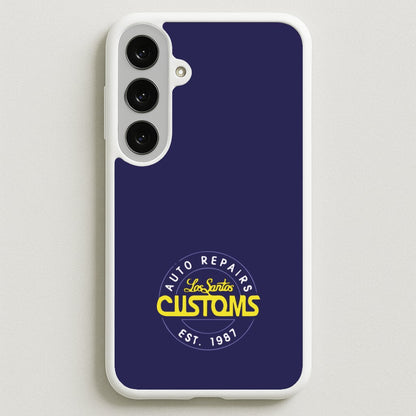 Los Santos Customs - Video Game Phone Case for Galaxy S25FE