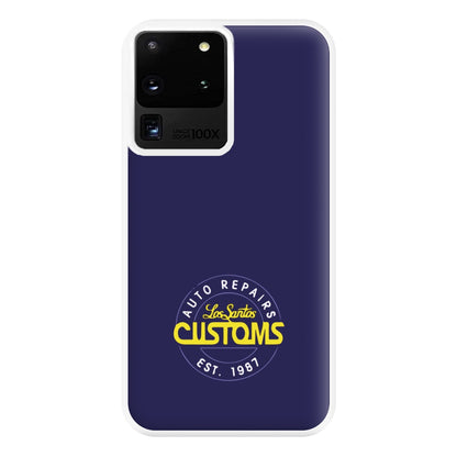 Los Santos Customs - Video Game Phone Case for Galaxy S20 Ultra