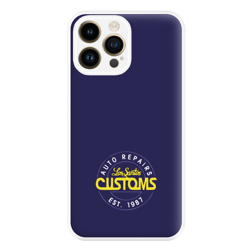 Los Santos Customs - Video Game Phone Case for iPhone 14 Pro Max