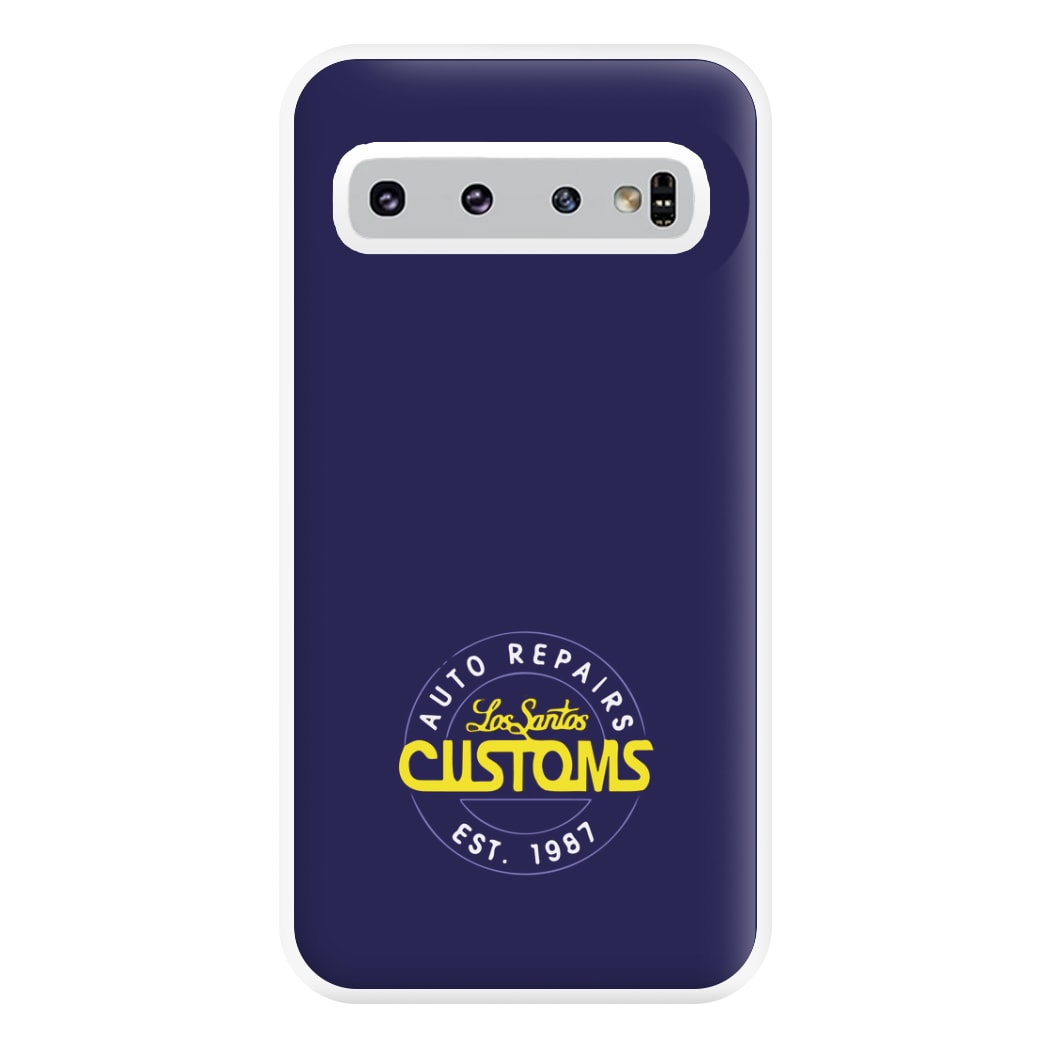 Los Santos Customs - Video Game Phone Case for Galaxy S10 Plus