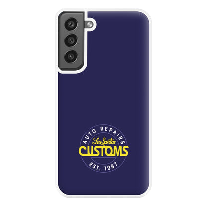 Los Santos Customs - Video Game Phone Case for Galaxy S21FE