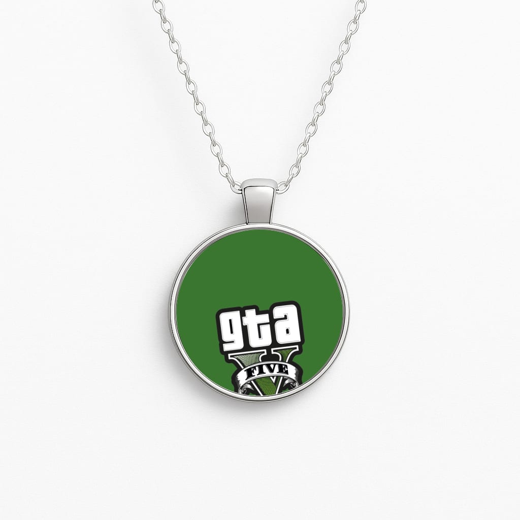 Green Five - Video Game Necklace