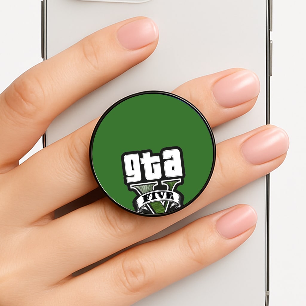 Green Five - Video Game Phone Grip