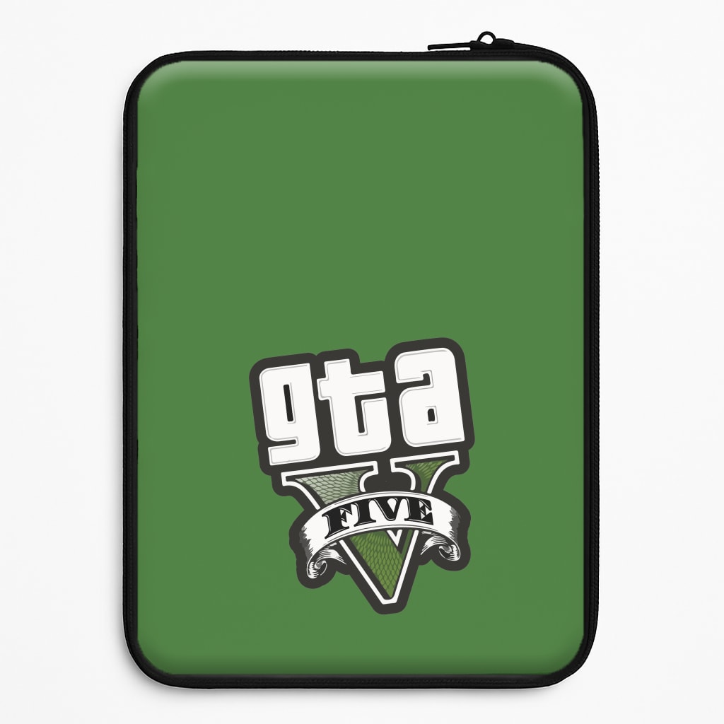 Green Five - Video Game Laptop Sleeve