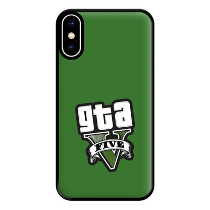 Green Five - Video Game Phone Case for iPhone XS Max