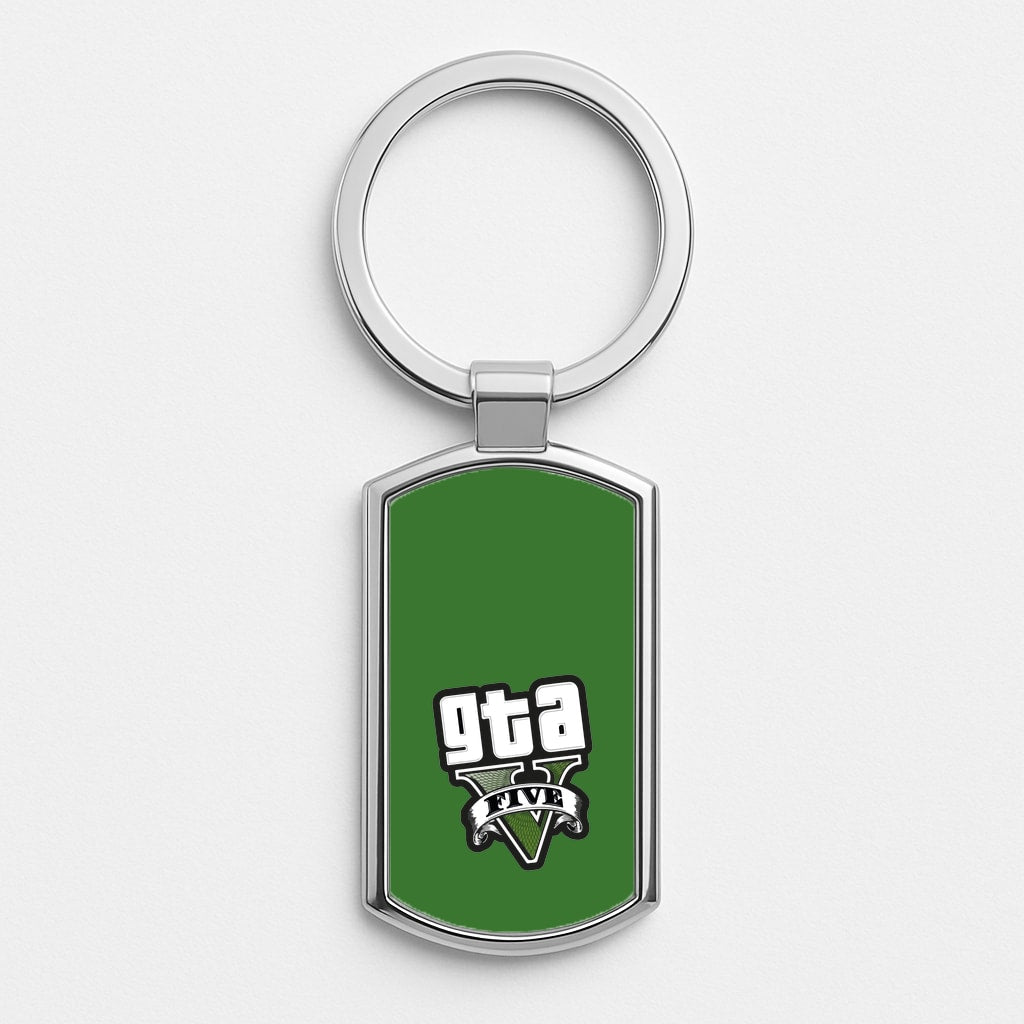 Green Five - Video Game Luxury Keyring