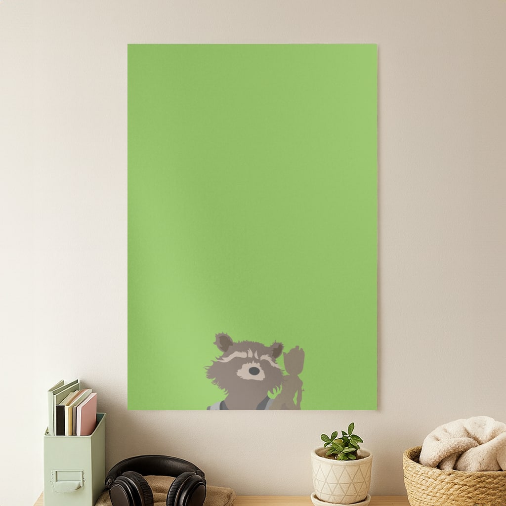 Rocket Raccoon And Groot - GOTG Poster