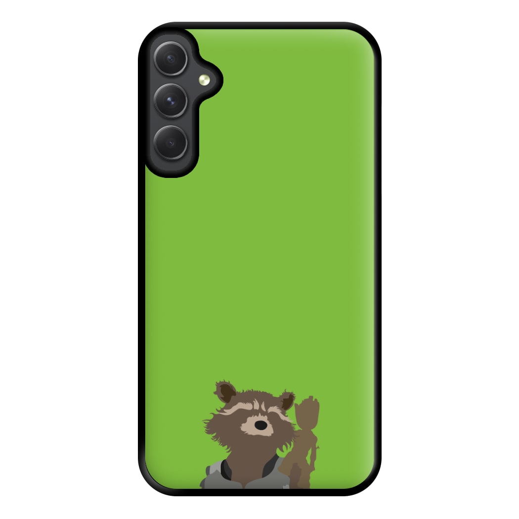 Rocket Raccoon And Groot - GOTG Phone Case for Galaxy A14