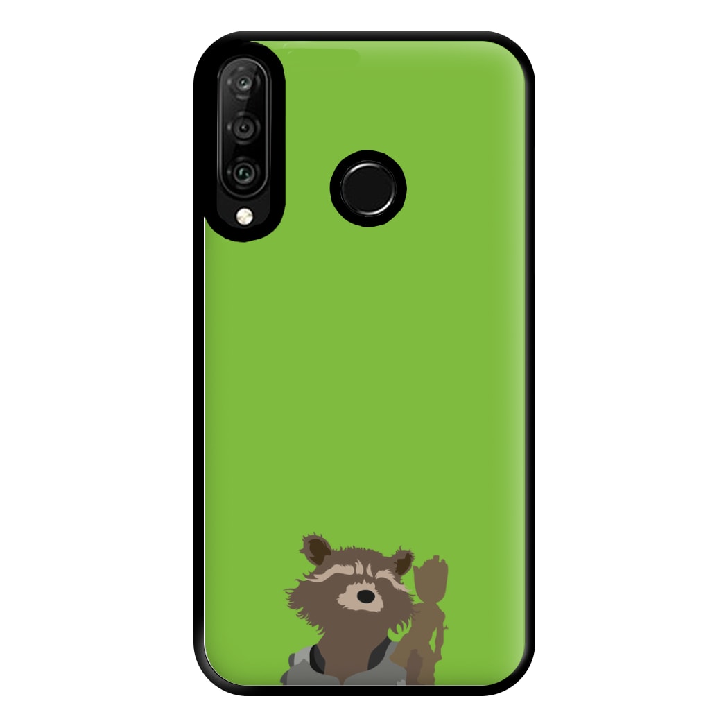 Rocket Raccoon And Groot - GOTG Phone Case for Huawei P30 Lite