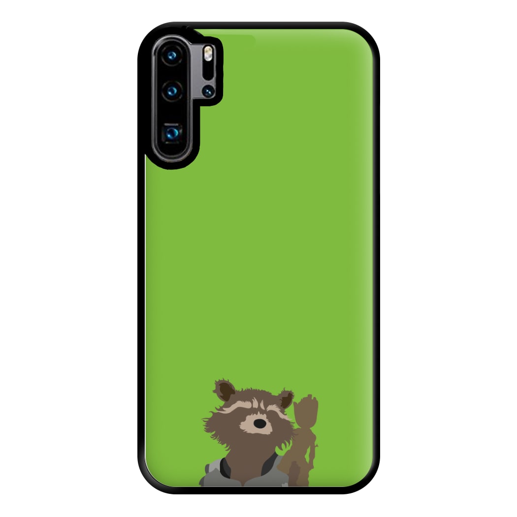 Rocket Raccoon And Groot - GOTG Phone Case for Huawei P30 Pro