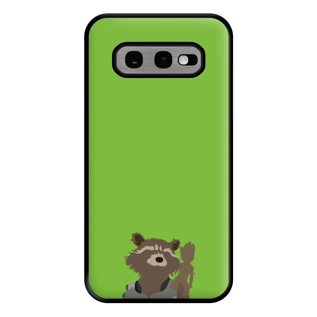 Rocket Raccoon And Groot - GOTG Phone Case for Galaxy S10e