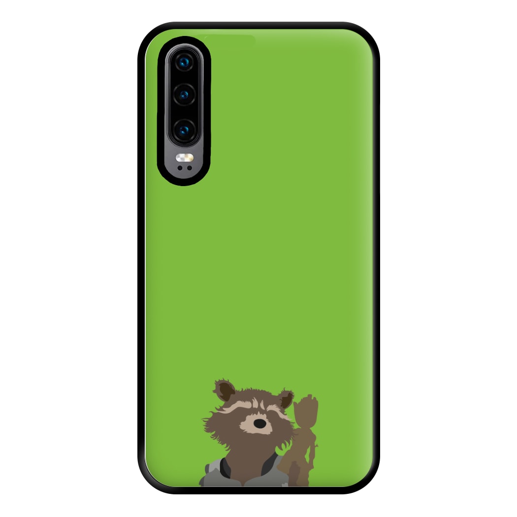 Rocket Raccoon And Groot - GOTG Phone Case for Huawei P30