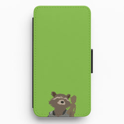 Rocket Raccoon And Groot - GOTG Flip / Wallet Phone Case