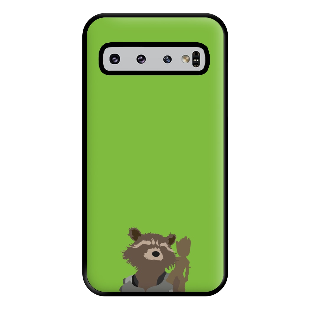 Rocket Raccoon And Groot - GOTG Phone Case for Galaxy S10 Plus