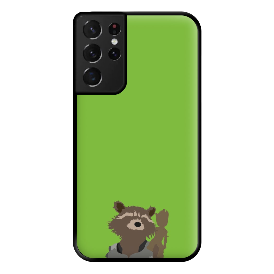 Rocket Raccoon And Groot - GOTG Phone Case for Galaxy S21 Ultra