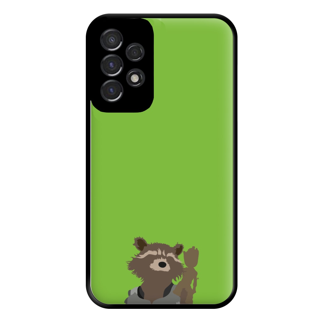 Rocket Raccoon And Groot - GOTG Phone Case for Galaxy A53