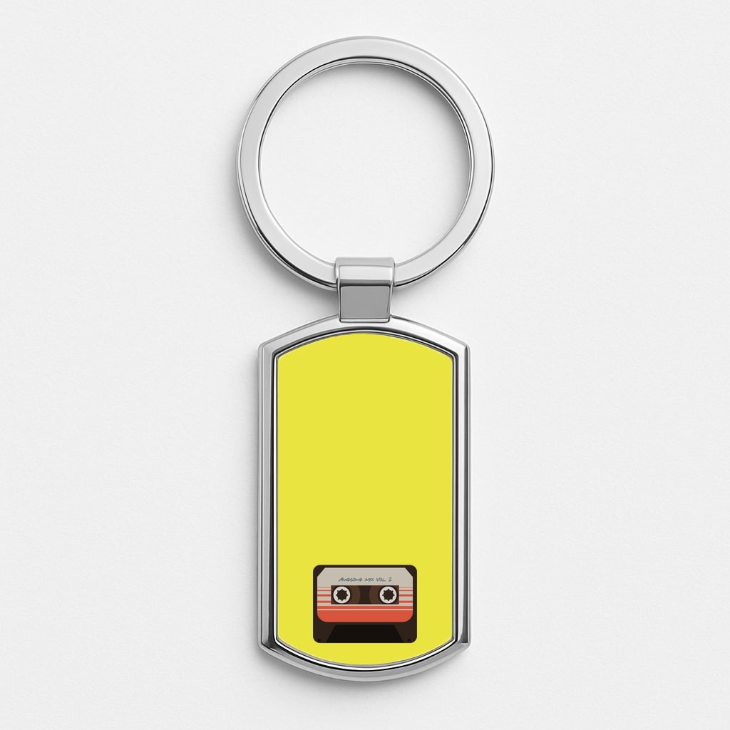 Awesome Mix Vol 2 - GOTG Silver Keyring