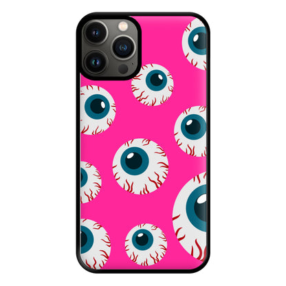 Spooky Eye Pattern Phone Case for iPhone 13 Pro Max