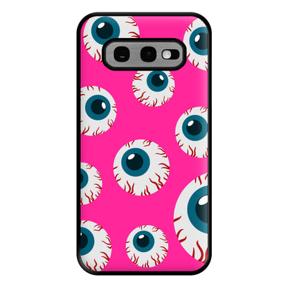 Spooky Eye Pattern Phone Case for Galaxy S10e