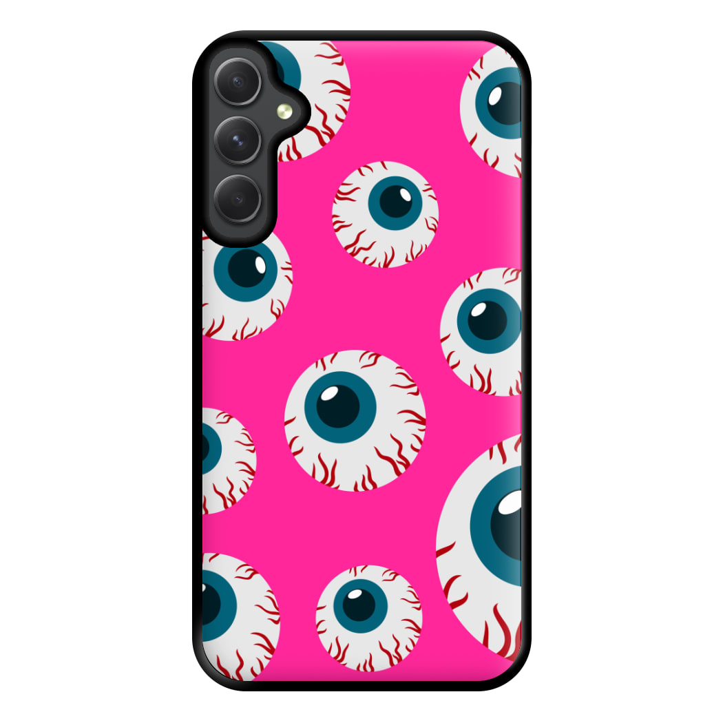 Spooky Eye Pattern Phone Case for Galaxy A14