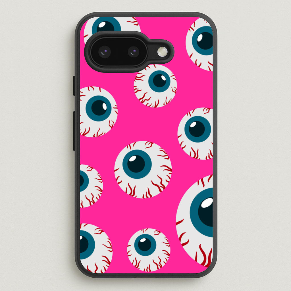 Spooky Eye Pattern Phone Case for Google Pixel 9a - HAL-002-GP9a