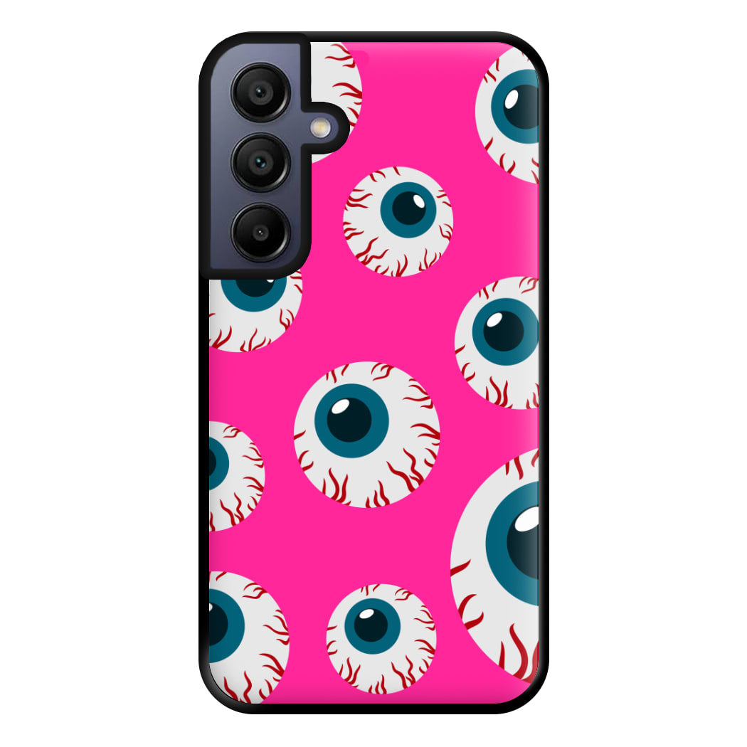 Spooky Eye Pattern Phone Case for Galaxy A15