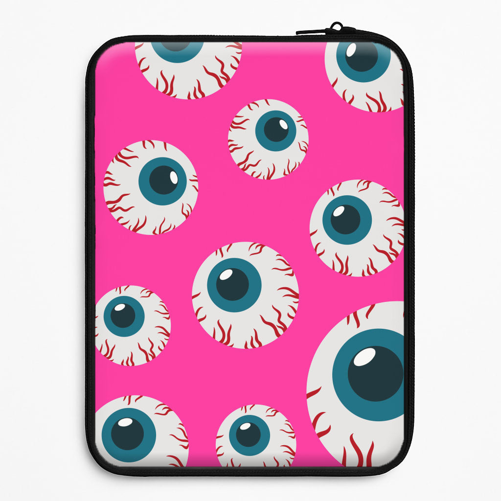 Spooky Eye Pattern Laptop Sleeve