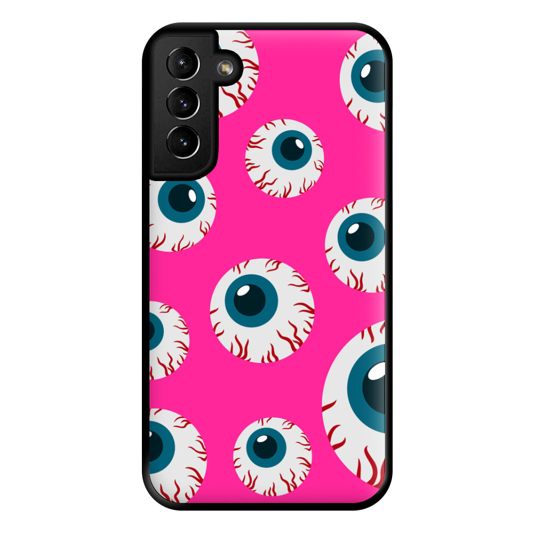 Spooky Eye Pattern Phone Case for Galaxy S21 Plus