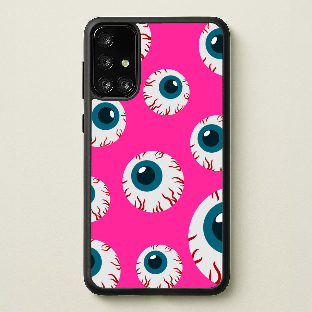 Spooky Eye Pattern Phone Case for Galaxy A71 - HAL-002-A71