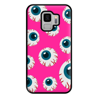 Spooky Eye Pattern Phone Case for Galaxy S9 Plus