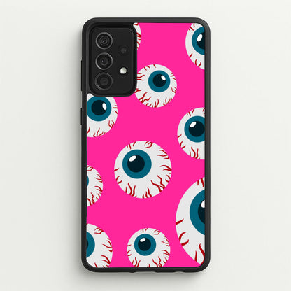 Spooky Eye Pattern Phone Case for Galaxy A52 / A52s - HAL-002-A52