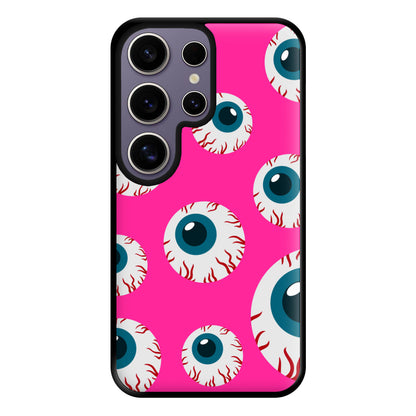 Spooky Eye Pattern Phone Case for Galaxy S25 Ultra