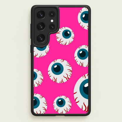 Spooky Eye Pattern Phone Case for Galaxy S23 Ultra - HAL-002-S23Ultra
