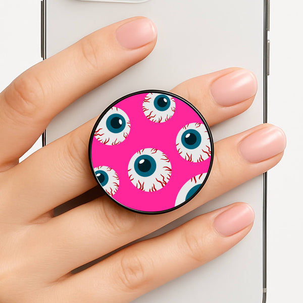 Spooky Eye Pattern Phone Grip