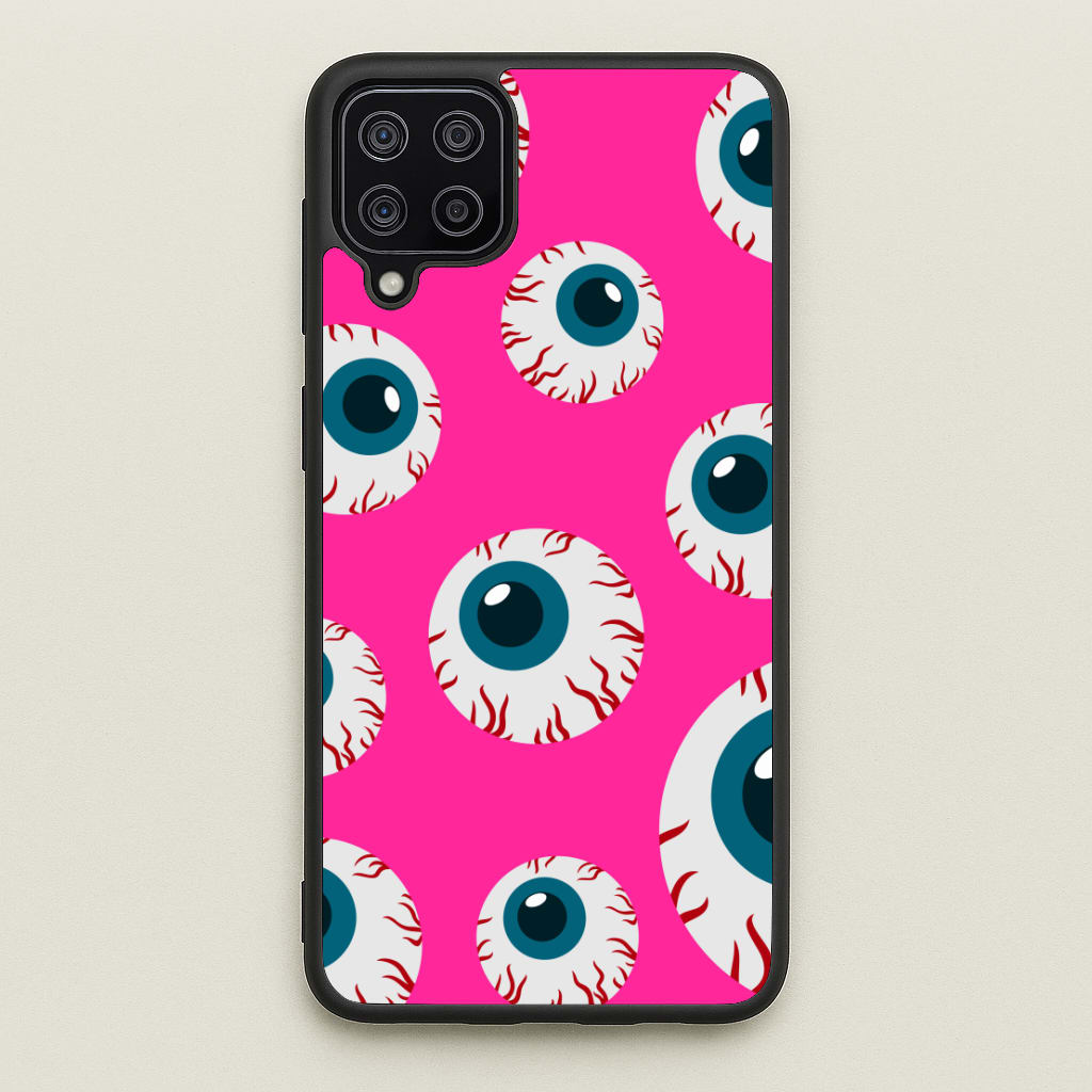 Spooky Eye Pattern Phone Case for Galaxy A12 - HAL-002-A12