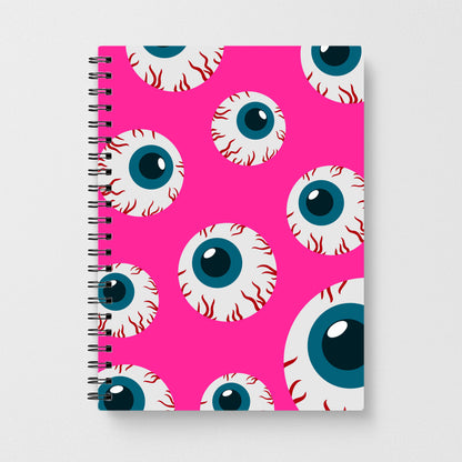 Spooky Eye Pattern Notebook - Fun Cases