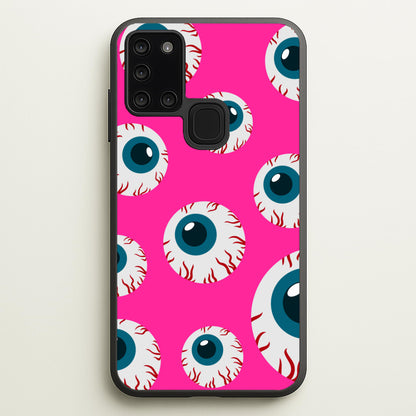 Spooky Eye Pattern Phone Case for Galaxy A21s - HAL-002-A21S