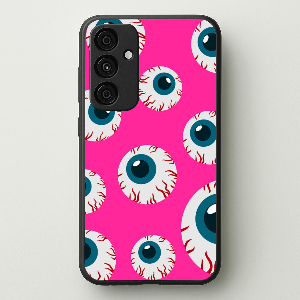 Spooky Eye Pattern Phone Case for Galaxy A35 - HAL-002-A35
