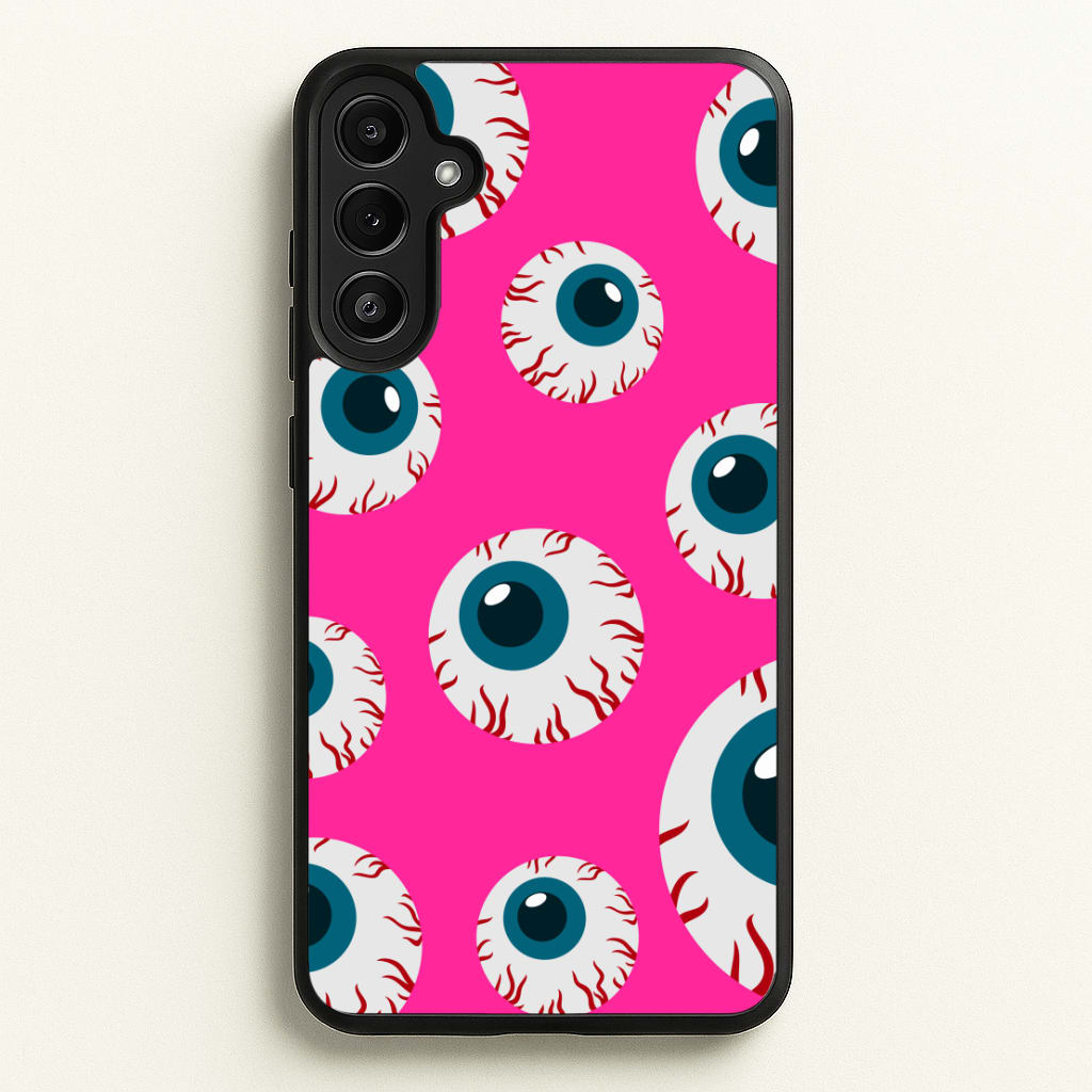Spooky Eye Pattern Phone Case for Galaxy A34 - HAL-002-A34